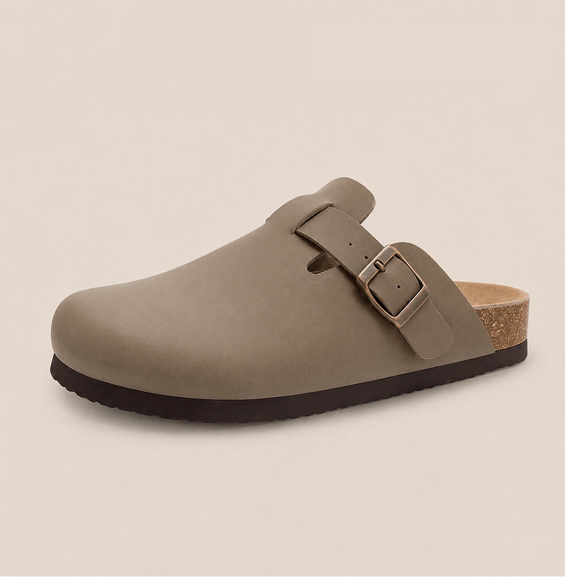 Smooth Vegan Leather Clogs by Qomfrt