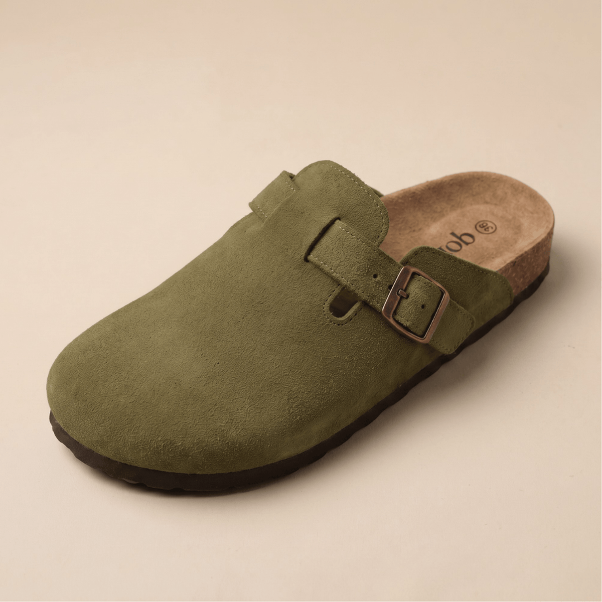 Genuine Suede Clogs by Qomfrt