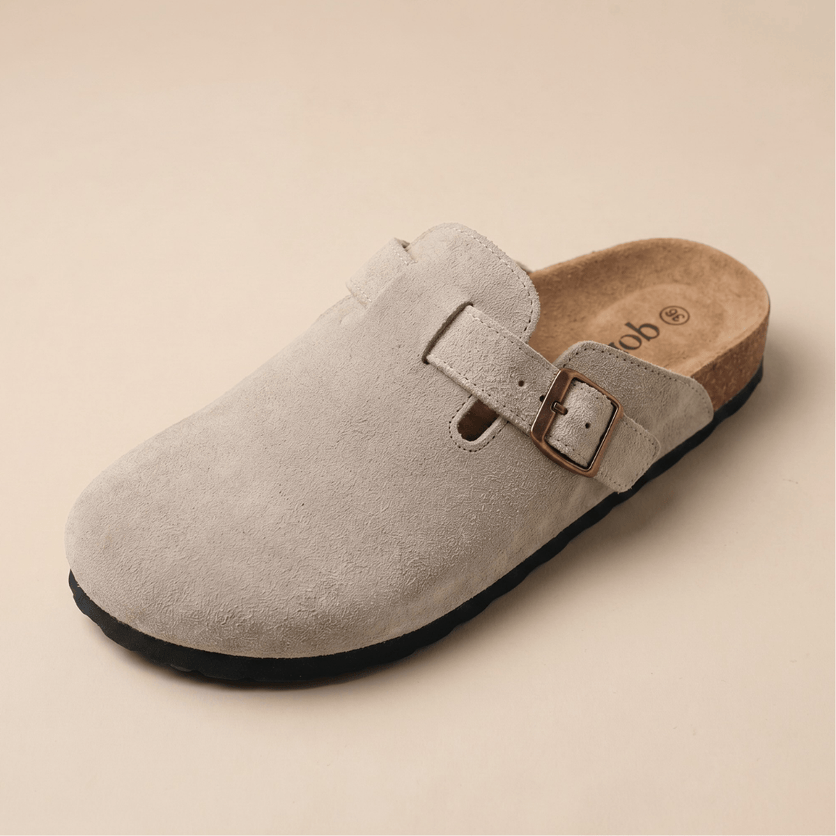 Genuine Suede Clogs by Qomfrt