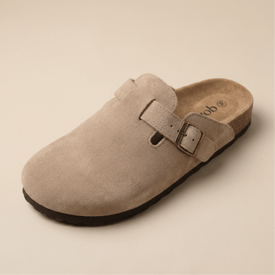 Genuine Suede Clogs by Qomfrt
